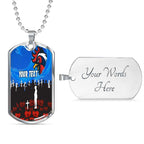 Vibe Hoodie Dog Tag - (Custom) Sydney Roosters Anzac Day - Rugby Team Dog Tag