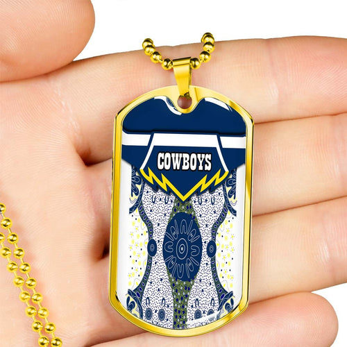 Vibe Hoodie Dog Tag - North Queensland Cowboys Indigenous - Rugby Team Dog Tag