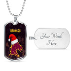 Vibe Hoodie Dog Tag - Brisbane Broncos Christmas - Rugby Team Dog Tag