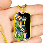 Vibe Hoodie Dog Tag - Canberra Raiders Naidoc - Rugby Team Dog Tag