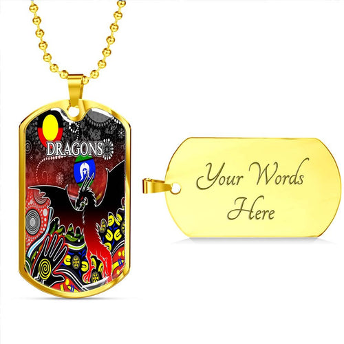 Vibe Hoodie Dog Tag - St. George Illawarra Dragons Indigenous Special - Rugby Team Dog Tag