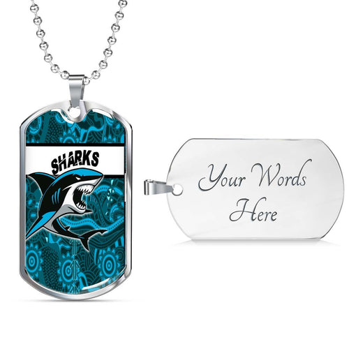 Vibe Hoodie Dog Tag - Cronulla-Sutherland Sharks Indigenous New - Rugby Team Dog Tag