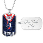 Vibe Hoodie Dog Tag - Sydney Roosters Anzac Day - Rugby Team Dog Tag