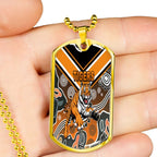 Vibe Hoodie Dog Tag - Wests Tigers Indigenous - Rugby Team Dog Tag