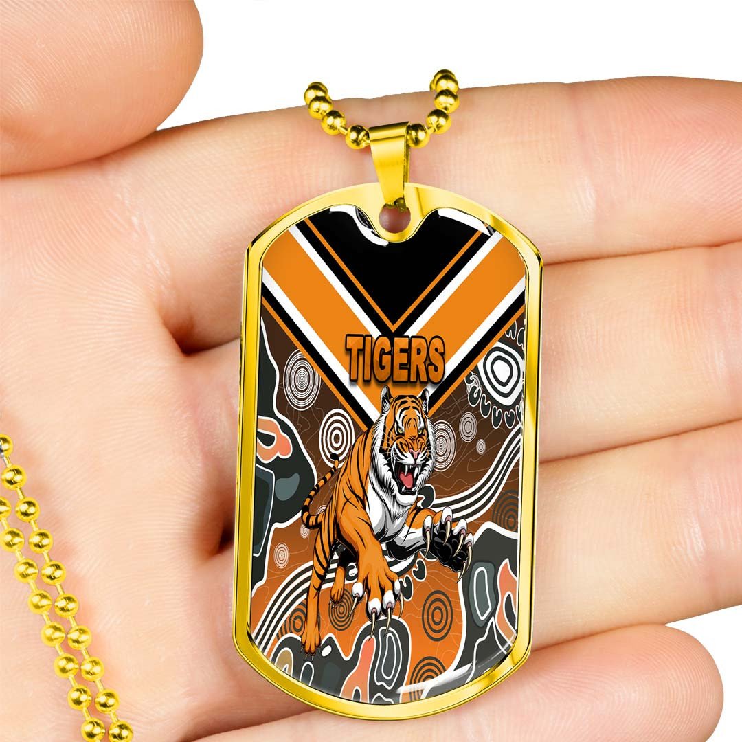 Vibe Hoodie Dog Tag - Wests Tigers Indigenous - Rugby Team Dog Tag