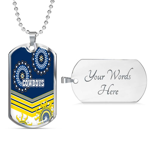 Vibe Hoodie Dog Tag - North Queensland Cowboys Unique - Rugby Team Dog Tag