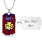 Vibe Hoodie Dog Tag - (Custom) Adelaide Rams - Rugby Team Dog Tag