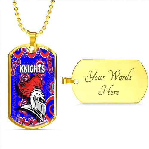 Vibe Hoodie Dog Tag - (Custom) Newcastle Knights Indigenous New - Rugby Team Dog Tag