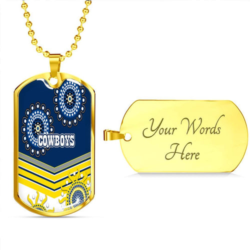Vibe Hoodie Dog Tag - North Queensland Cowboys Unique - Rugby Team Dog Tag
