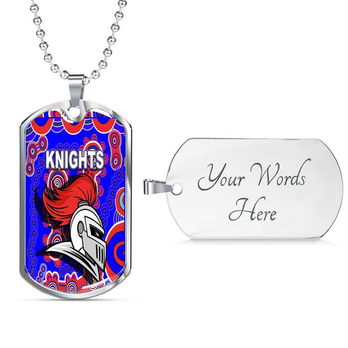 Vibe Hoodie Dog Tag - (Custom) Newcastle Knights Indigenous New - Rugby Team Dog Tag