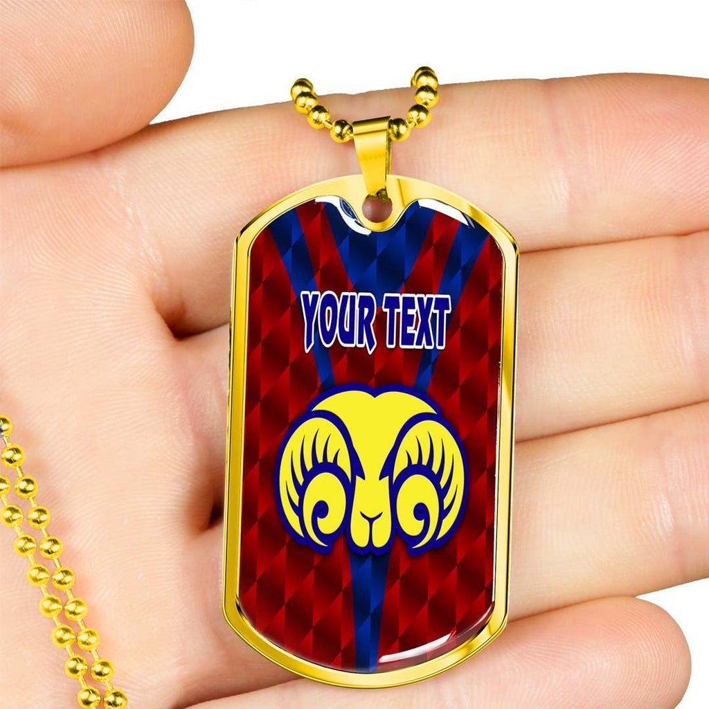 Vibe Hoodie Dog Tag - (Custom) Adelaide Rams - Rugby Team Dog Tag