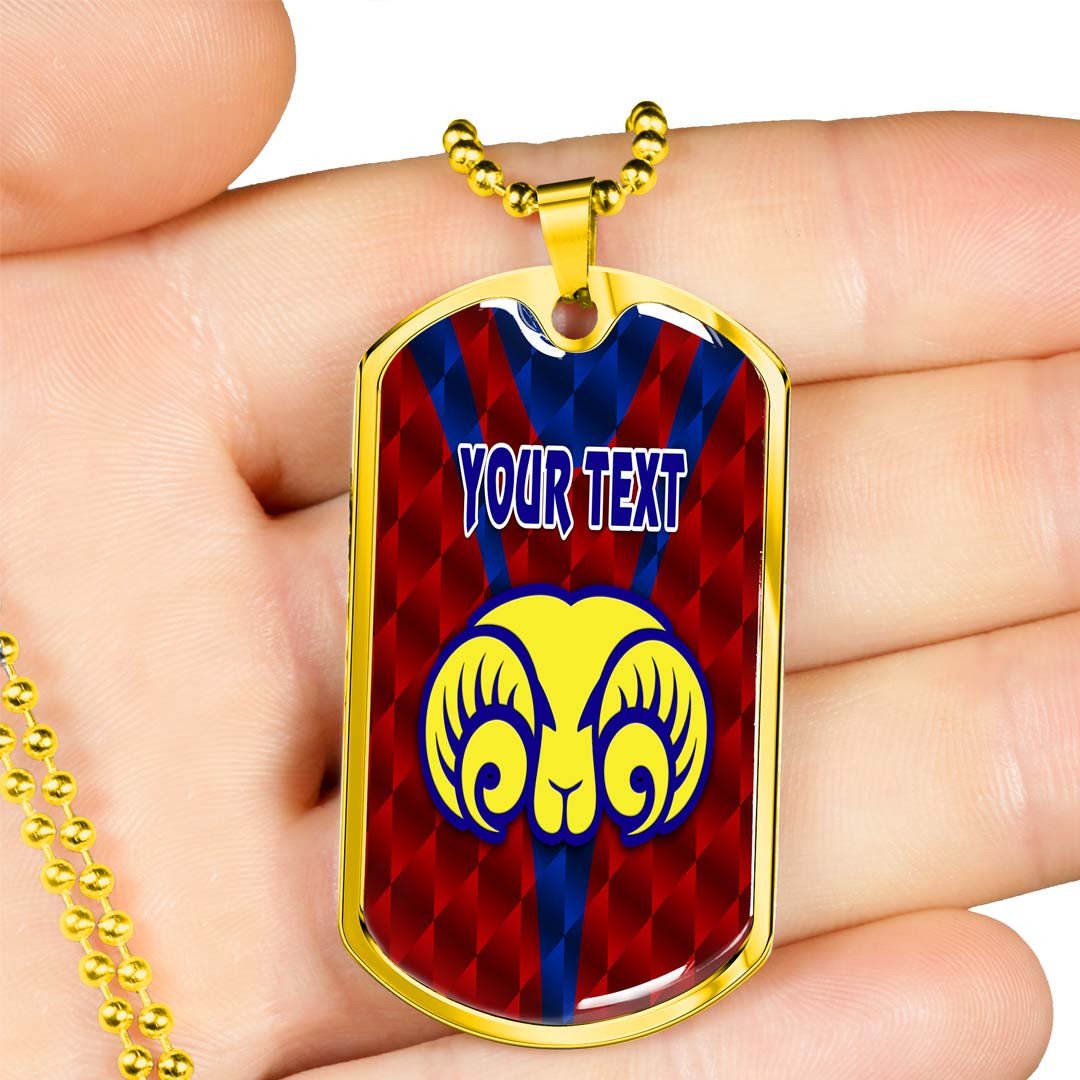 Vibe Hoodie Dog Tag - (Custom) Adelaide Rams - Rugby Team Dog Tag