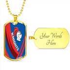 Vibe Hoodie Dog Tag - Newcastle Knights - Rugby Team Dog Tag