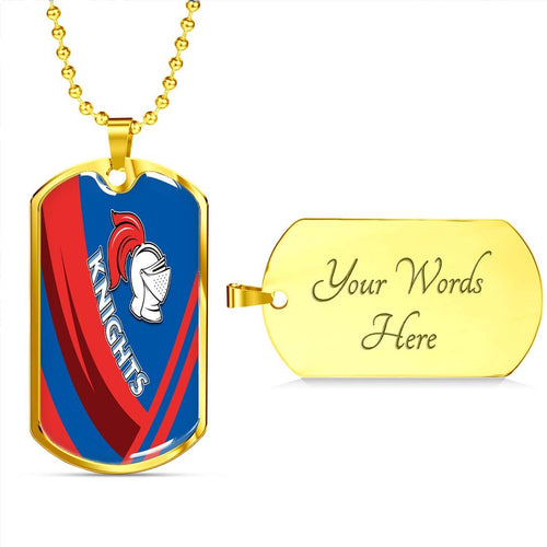 Vibe Hoodie Dog Tag - Newcastle Knights - Rugby Team Dog Tag