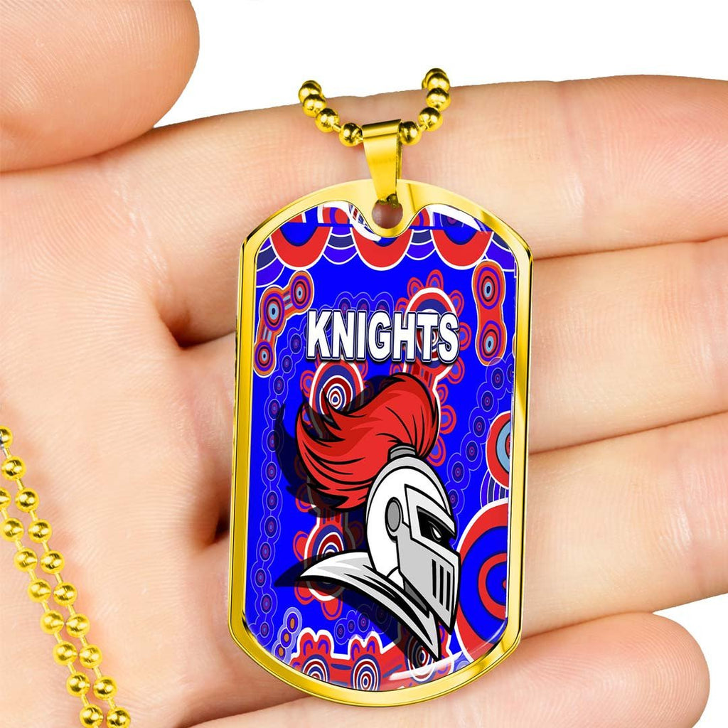 Vibe Hoodie Dog Tag - (Custom) Newcastle Knights Indigenous New - Rugby Team Dog Tag