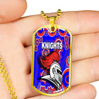 Vibe Hoodie Dog Tag - (Custom) Newcastle Knights Indigenous New - Rugby Team Dog Tag