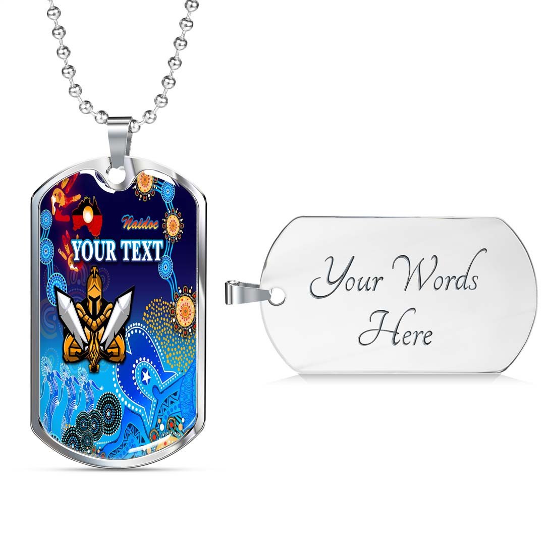 Vibe Hoodie Dog Tag - (Custom) Gold Coast Titans Naidoc - Rugby Team Dog Tag