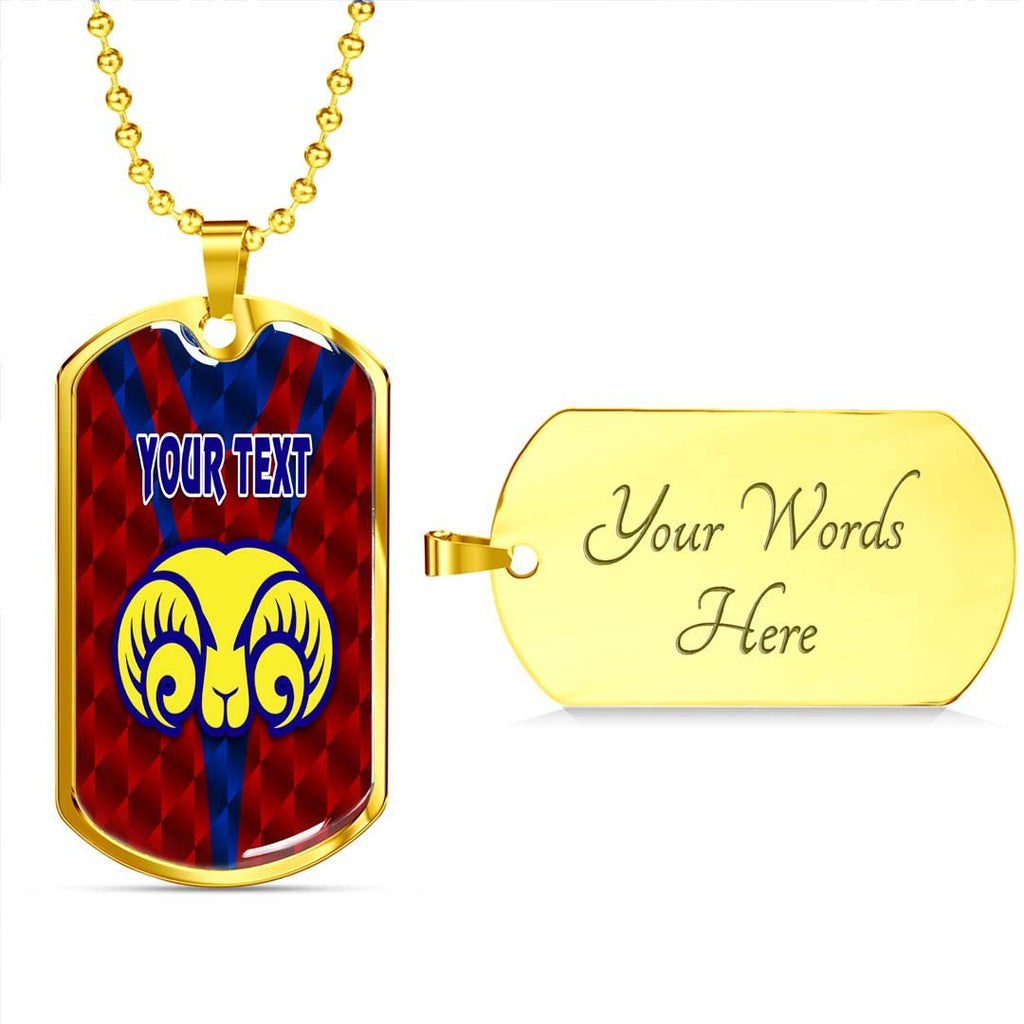 Vibe Hoodie Dog Tag - (Custom) Adelaide Rams - Rugby Team Dog Tag