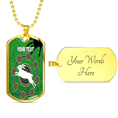 Vibe Hoodie Dog Tag - (Custom) South Sydney Rabbitohs Indigenous Original - Rugby Team Dog Tag