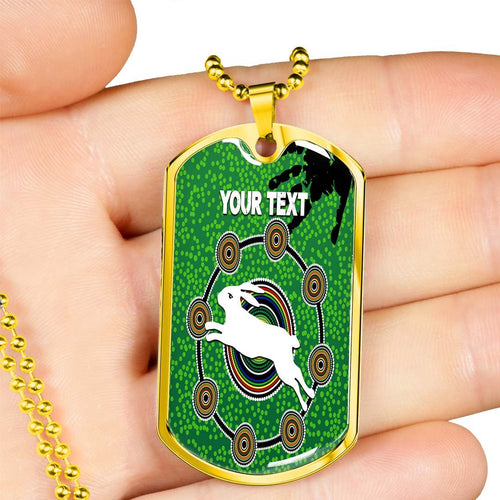 Vibe Hoodie Dog Tag - (Custom) South Sydney Rabbitohs Indigenous Original - Rugby Team Dog Tag