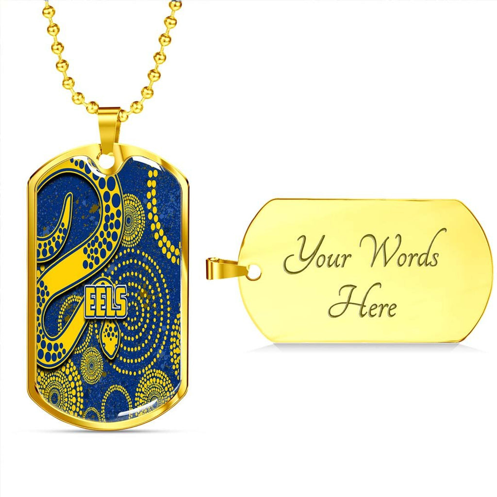 Vibe Hoodie Dog Tag - Parramatta Eels Indigenous New Style - Rugby Team Dog Tag