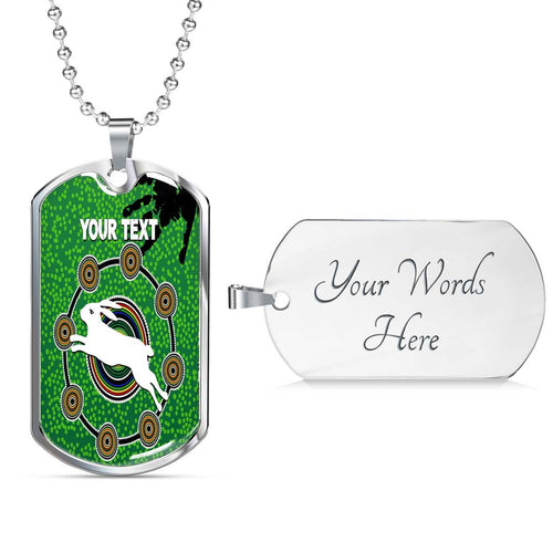 Vibe Hoodie Dog Tag - (Custom) South Sydney Rabbitohs Indigenous Original - Rugby Team Dog Tag