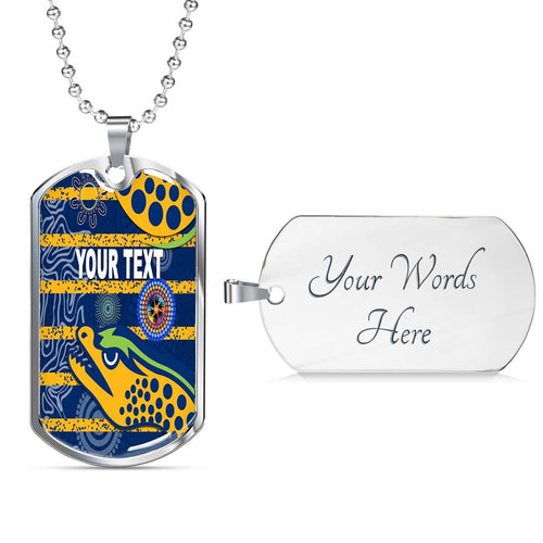 Vibe Hoodie Dog Tag - (Custom) Parramatta Eels Indigenous Unique - Rugby Team Dog Tag