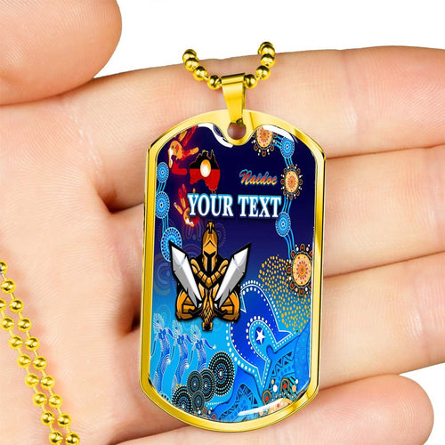 Vibe Hoodie Dog Tag - (Custom) Gold Coast Titans Naidoc - Rugby Team Dog Tag