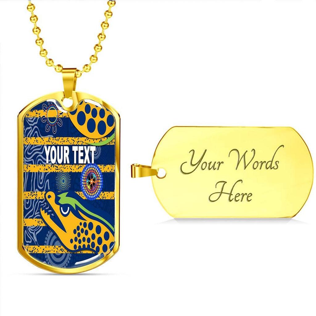 Vibe Hoodie Dog Tag - (Custom) Parramatta Eels Indigenous Unique - Rugby Team Dog Tag