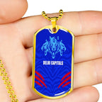 Vibe Hoodie Dog Tag - (Custom) Delhi Capitals - Cricket Team Dog Tag
