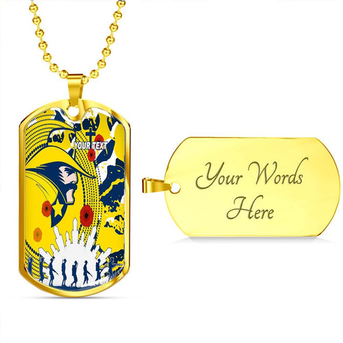 Vibe Hoodie Dog Tag - (Custom) North Queensland Cowboys Anzac Limited Edition - Rugby Team Dog Tag