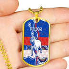 Vibe Hoodie Dog Tag - Canterbury-Bankstown Bulldogs Unique Indigenous - Rugby Team Dog Tag