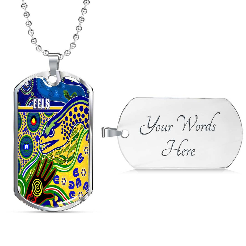 Vibe Hoodie Dog Tag - Parramatta Eels Indigenous Version 2.0 - Rugby Team Dog Tag
