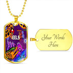 Vibe Hoodie Dog Tag - Parramatta Eels Indigenous Naidoc Violet - Rugby Team Dog Tag