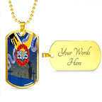 Vibe Hoodie Dog Tag - Parramatta Eels Anzac Day, Poppy - Rugby Team Dog Tag