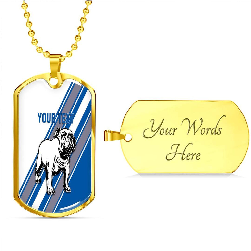 Vibe Hoodie Dog Tag - (Custom) Canterbury-Bankstown Bulldogs Simple Style - Rugby Team Dog Tag