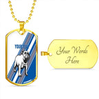 Vibe Hoodie Dog Tag - (Custom) Canterbury-Bankstown Bulldogs Simple Style - Rugby Team Dog Tag