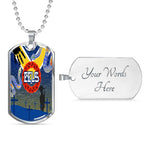 Vibe Hoodie Dog Tag - Parramatta Eels Anzac Day, Poppy - Rugby Team Dog Tag