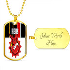 Vibe Hoodie Dog Tag - (Custom) REDs - Rugby Team Dog Tag