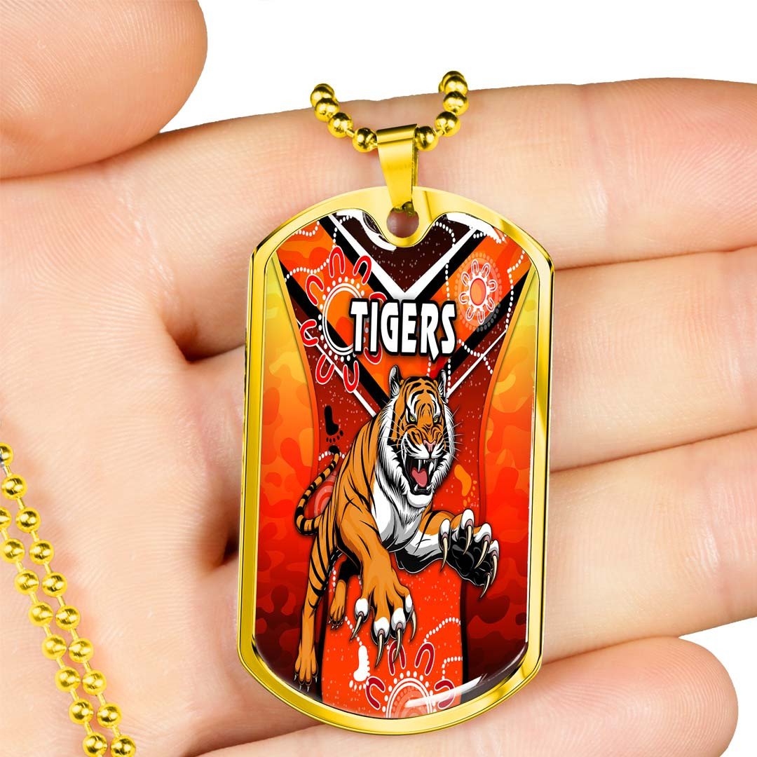 Vibe Hoodie Dog Tag - Wests Tigers Special Indigenous - Rugby Team Dog Tag