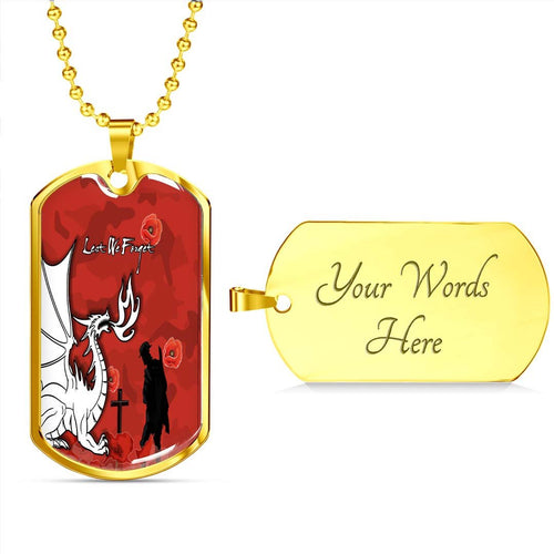 Vibe Hoodie Dog Tag - (Custom) St. George Illawarra Dragons Indigenous Lest We Forget - Rugby Team Dog Tag