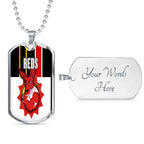 Vibe Hoodie Dog Tag - (Custom) REDs - Rugby Team Dog Tag
