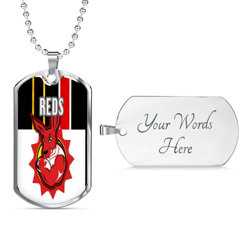 Vibe Hoodie Dog Tag - (Custom) REDs - Rugby Team Dog Tag