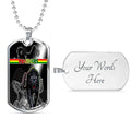 Vibe Hoodie Dog Tag - Penrith Panthers Indigenous Black - Rugby Team Dog Tag