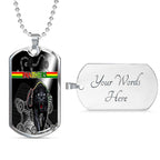 Vibe Hoodie Dog Tag - Penrith Panthers Indigenous Black - Rugby Team Dog Tag