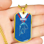 Vibe Hoodie Dog Tag - Cronulla-Sutherland Sharks Simple Style - Rugby Team Dog Tag