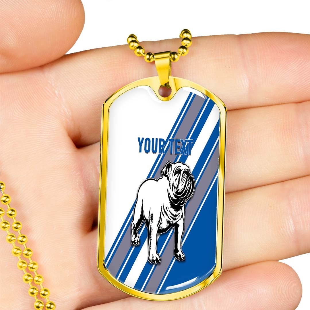 Vibe Hoodie Dog Tag - (Custom) Canterbury-Bankstown Bulldogs Simple Style - Rugby Team Dog Tag