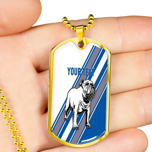 Vibe Hoodie Dog Tag - (Custom) Canterbury-Bankstown Bulldogs Simple Style - Rugby Team Dog Tag