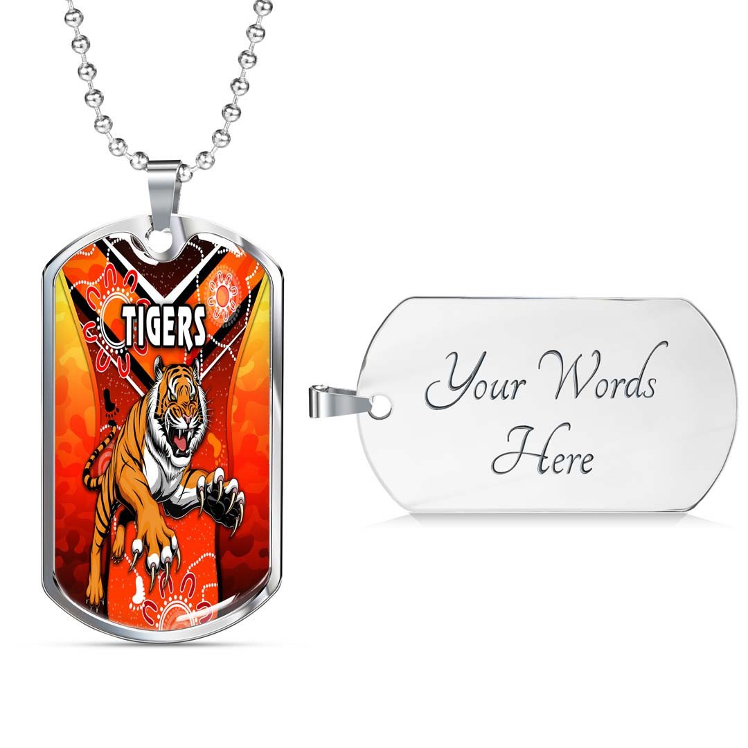 Vibe Hoodie Dog Tag - Wests Tigers Special Indigenous - Rugby Team Dog Tag