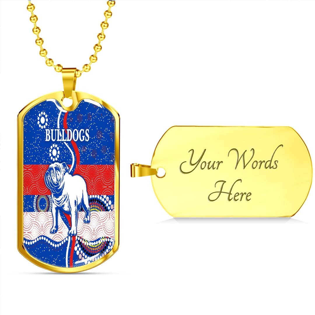 Vibe Hoodie Dog Tag - Canterbury-Bankstown Bulldogs Unique Indigenous - Rugby Team Dog Tag